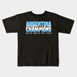 Argentina Champions World Cup 2022 Kids T-Shirt